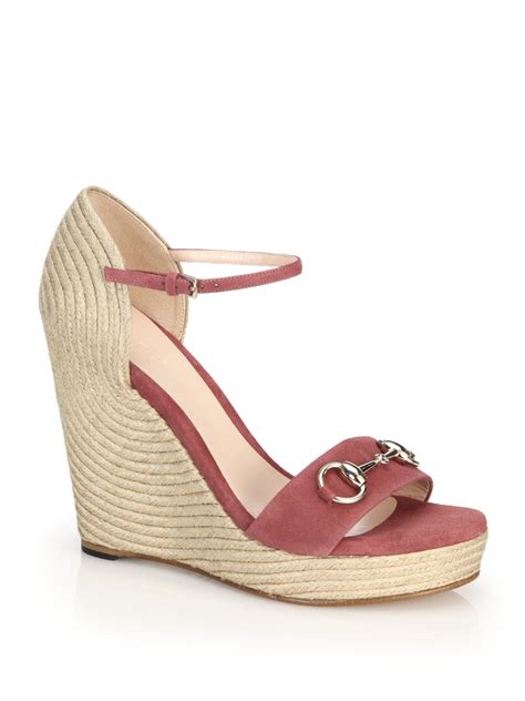 gucci espadrill|Gucci espadrilles wedges pink.